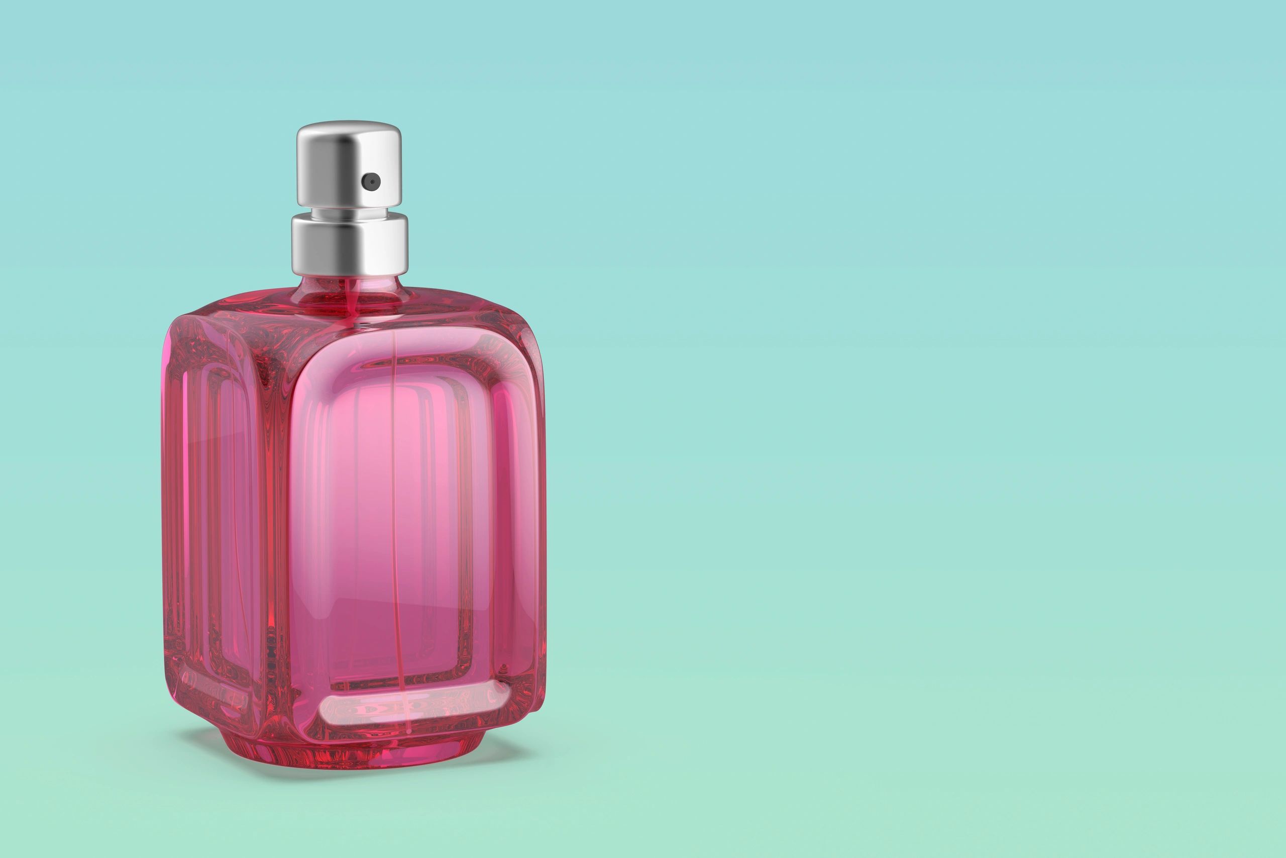 Frasco de perfume de lujo que representa la experiencia de marca de Lab Sensorial